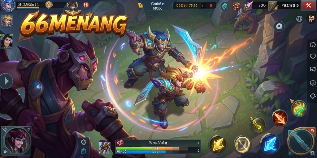 Tampilan utama gameplay 66MENANG yang seru dan dinamis.