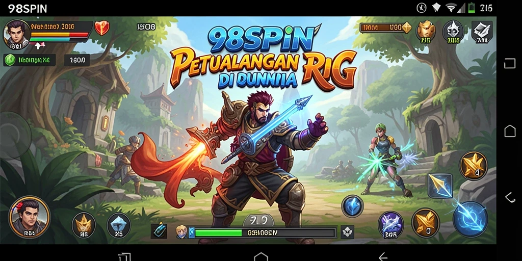 Tampilan gameplay menarik dari game RPG 98SPIN.