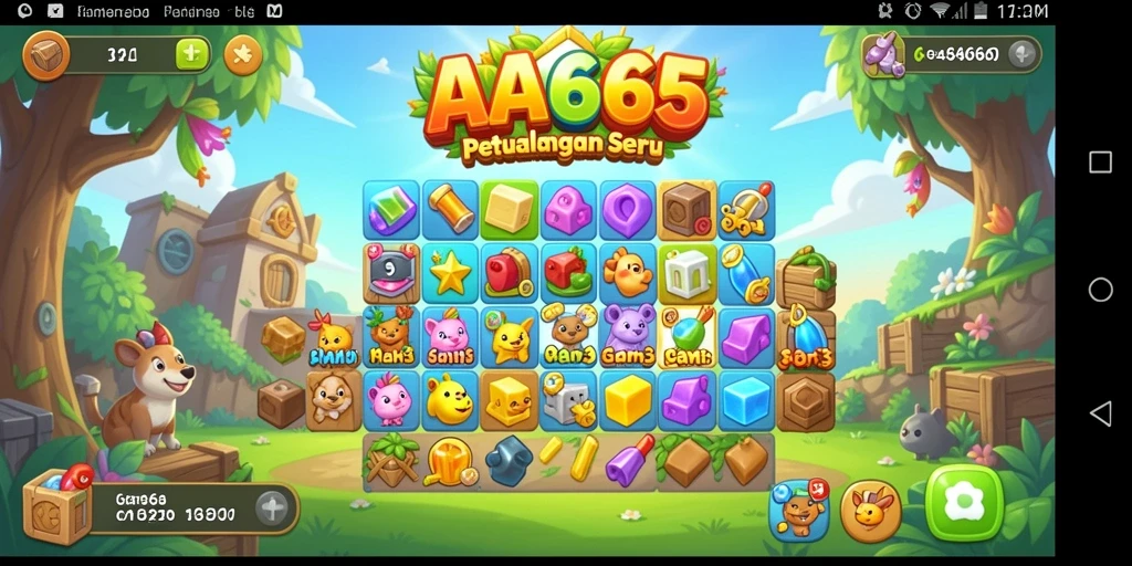Tampilan gameplay seru di AA666 - Game Match-3 yang menantang.