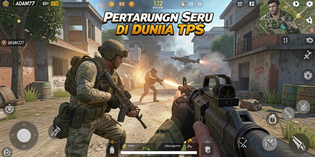 Tampilan gameplay ADAM77 yang mendebarkan dan interaktif.