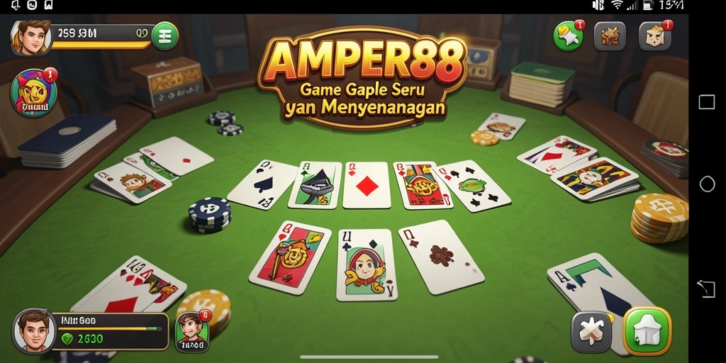 Tampilan gameplay seru dalam AMPER88 yang menghadirkan GAPLE klasik.
