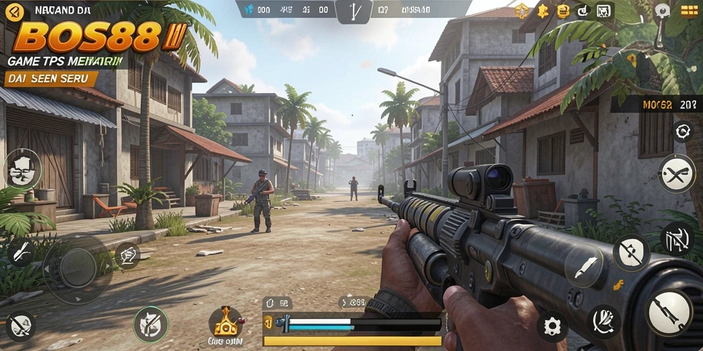 Tampilan gameplay seru dan mendebarkan dari BOS88