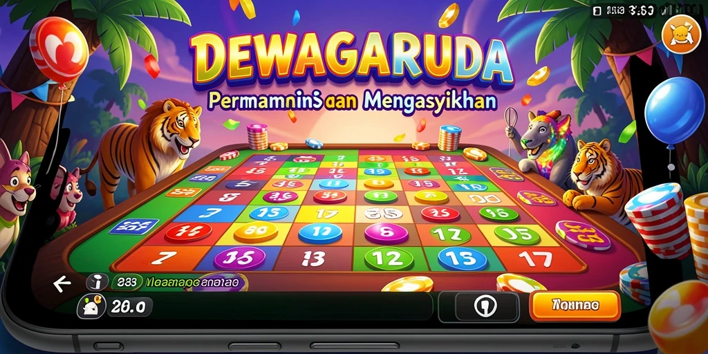 Tampilan gameplay menarik dari DEWAGARUDA Bingo.