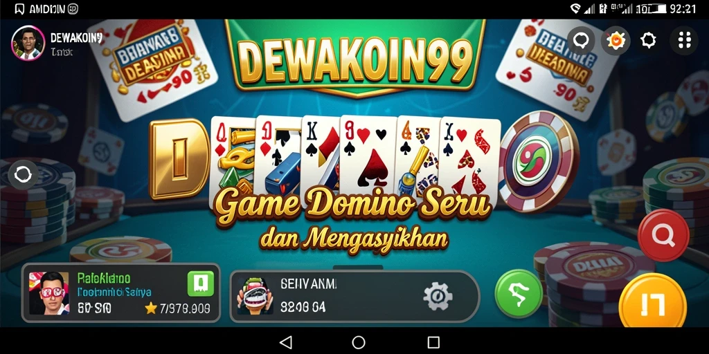 Gameplay seru DEWAKOIN99 dalam permainan Domino yang menantang.