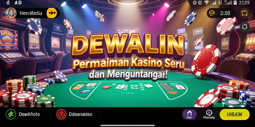 Tampilan menarik dari gameplay kasino DEWALIN yang penuh aksi.