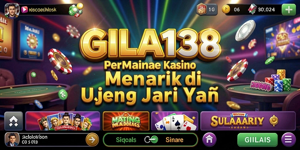 Tampilan gameplay menarik dari aplikasi Kasino GILA138.