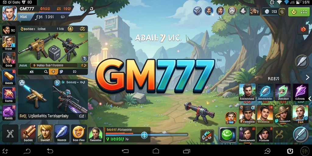 Tampilan antarmuka GM777 yang sederhana dan fungsional untuk utilitas harian.