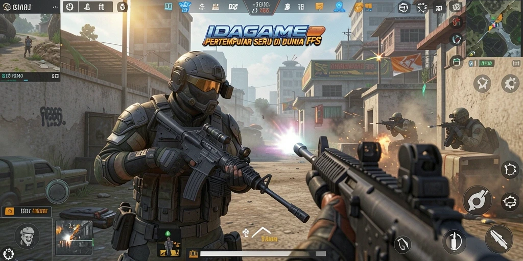 Gameplay seru dari IDAGAME dalam aksi tembak-menembak.