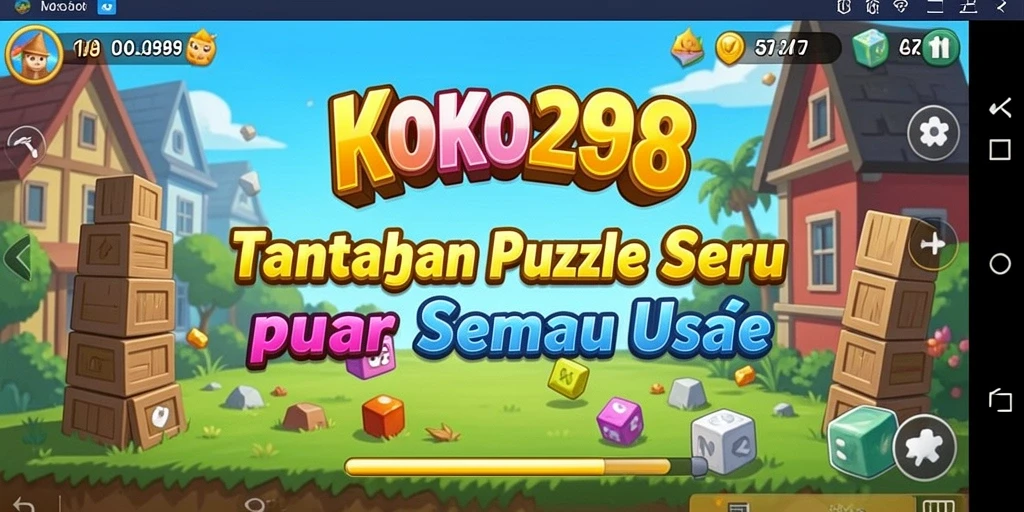 Screenshot gameplay KOKO288 menunjukkan beragam teka-teki menarik yang harus dipecahkan.
