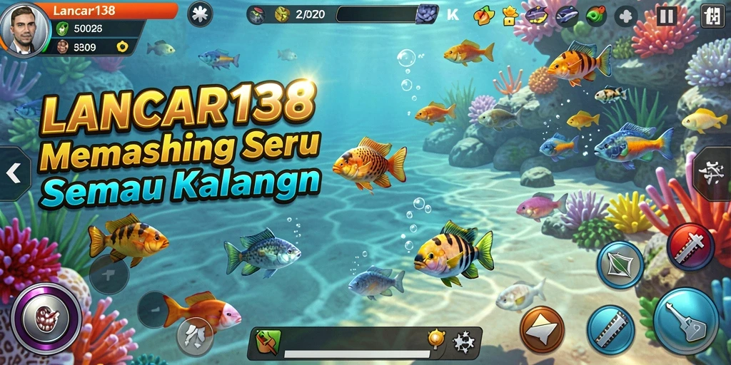 Screenshot gameplay <strong>LANCAR138</strong> menampilkan pengalaman memancing yang seru dan interaktif.