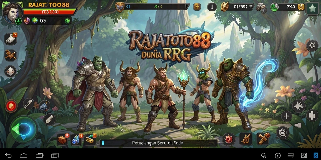 Tampilan gameplay menawan dari RAJATOTO88 yang penuh dengan petualangan RPG.