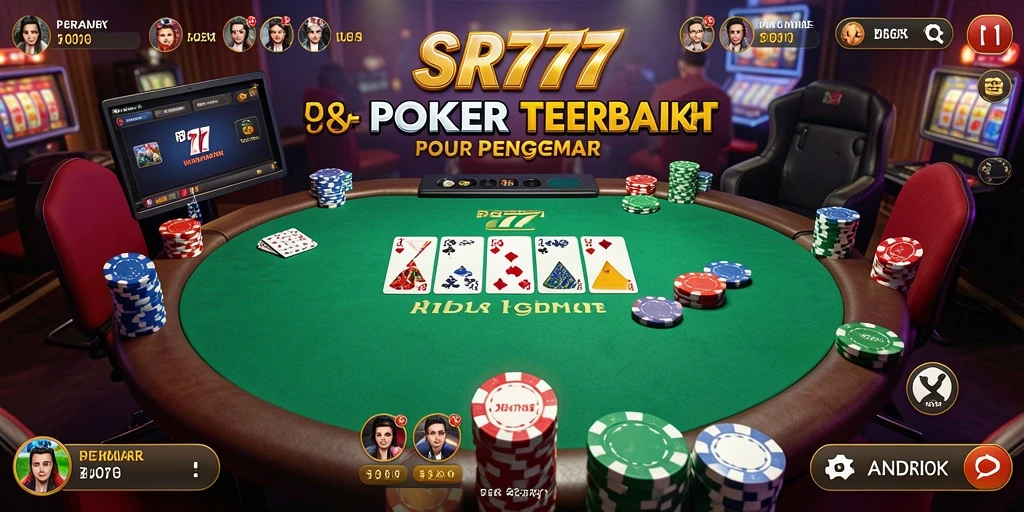 Tampilan gameplay Poker yang menegangkan dan menyenangkan.