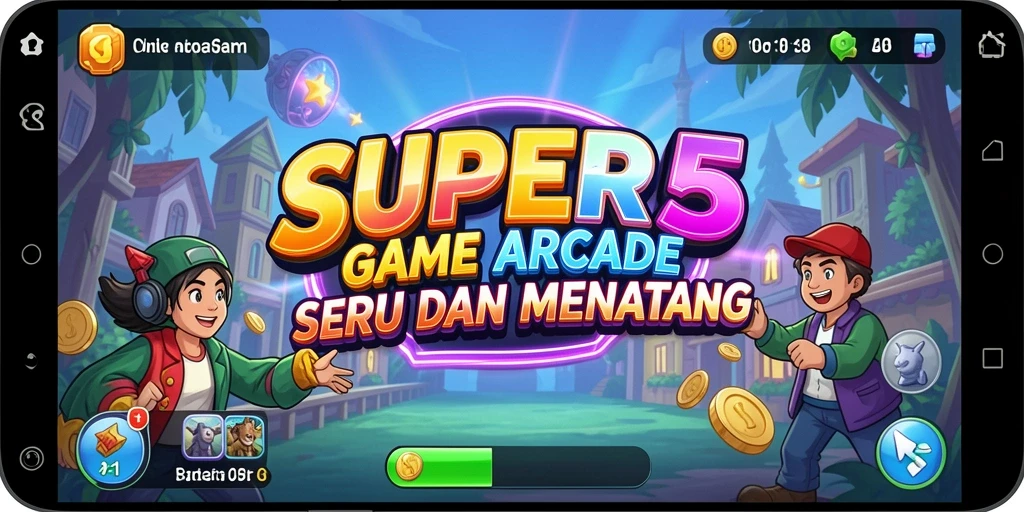 Tampilan gameplay seru dari SUPER5 dengan aksi menantang.