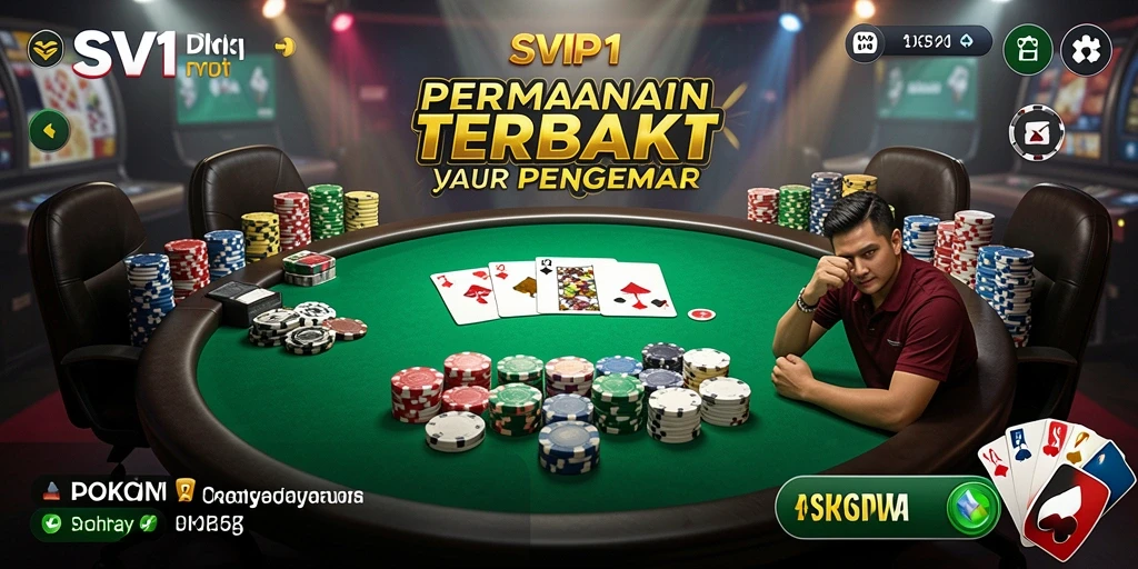 Gameplay intens dari permainan poker SVIP1 dengan antarmuka yang menarik.