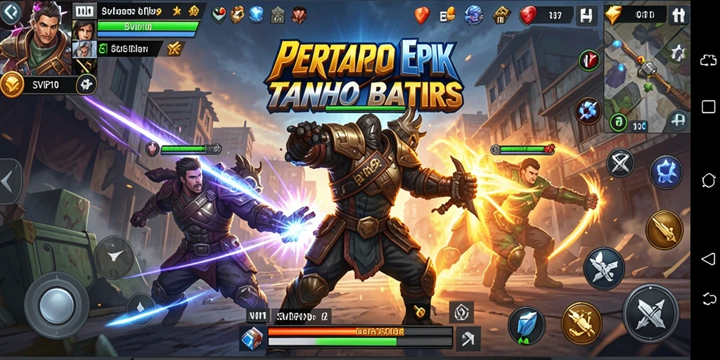 Screenshot gameplay SVIP10 menampilkan aksi pertarungan seru dan grafis yang menawan.