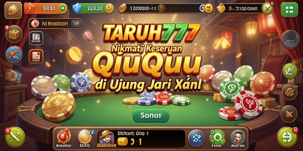 Tampilan menarik gameplay QiuQiu di TARUH777.