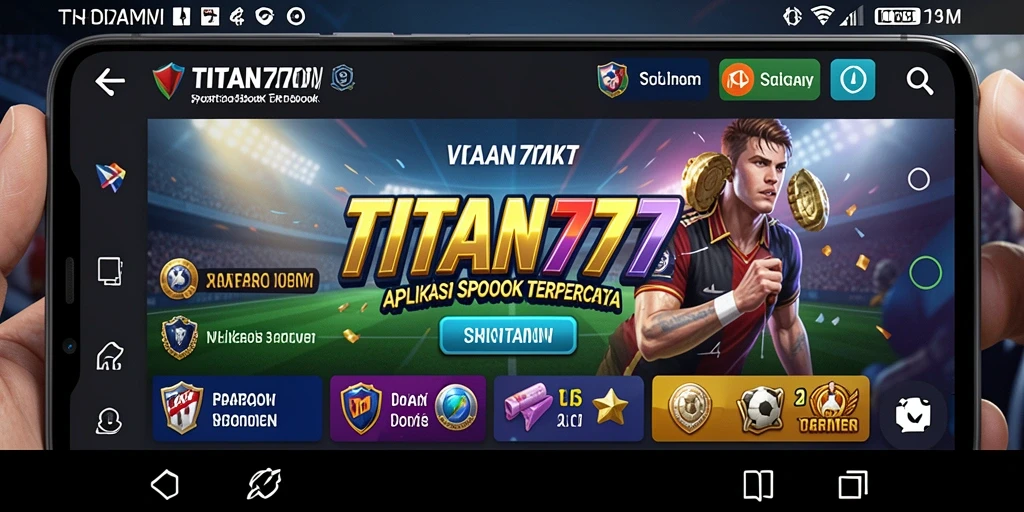 Tampilan screenshot utama TITAN777 menampilkan pengalaman taruhan olahraga yang mendebarkan.