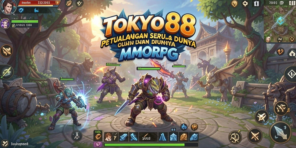 Tampilan gameplay seru dari TOKYO88 yang menampilkan pertempuran epik.