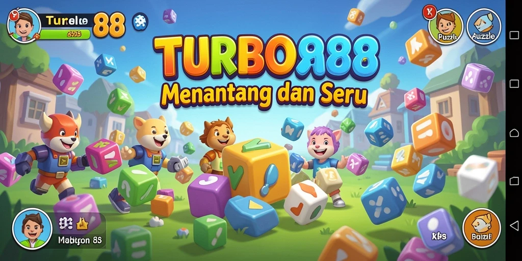 Screenshot utama TURBO88 menampilkan gameplay Puzzle yang menarik.