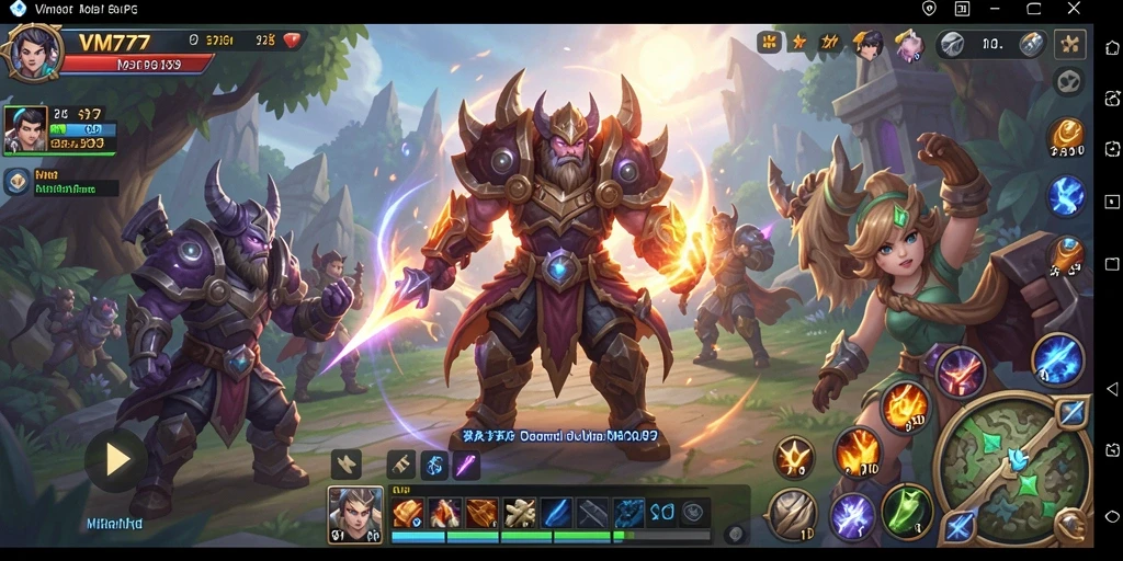 Screenshot gameplay VM777 yang menampilkan petualangan menarik dalam dunia MMORPG.