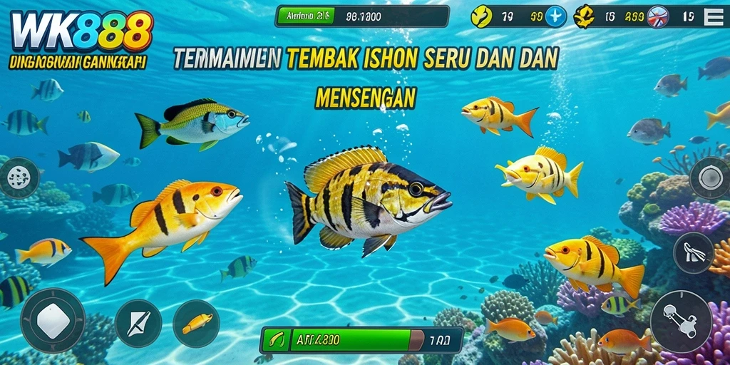 Gameplay Tembak Ikan yang mendebarkan di WK888.