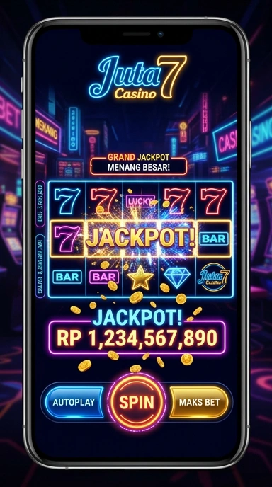 Tampilan antarmuka pengguna juta7 yang menarik.